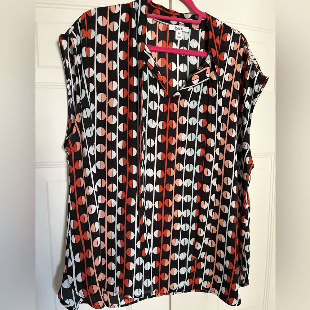 Bar III Sleeveless Blouse